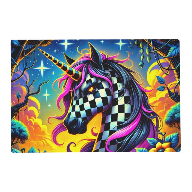 Angry Unicorn Placemat (Front)