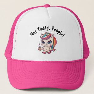 Angry Unicorn Trucker Hat