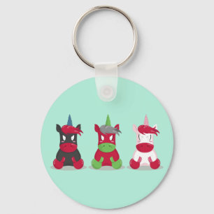 Angry Unicorns Keychain