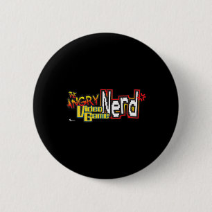 Angry Video Game Nerd Logo Premium Button