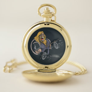 Angry Viking Pocket Watch