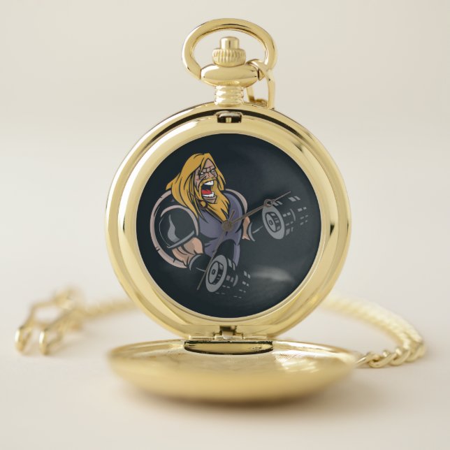 Angry Viking Pocket Watch (Inside)