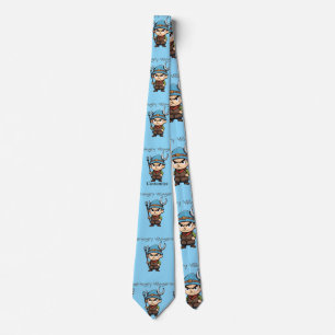 Angry Villager Pitchfork Thunder_Cove Neck Tie