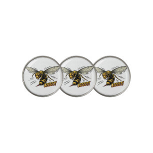 Angry Wasp BZZZT Comic Book Art Golf Ball Marker