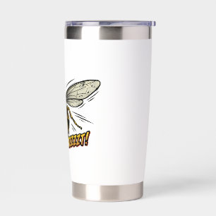 Angry Wasp BZZZT Comic Book Art Insulated Tumbler