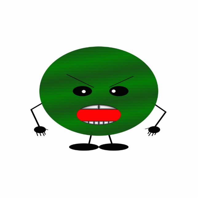 Angry Watermelon by Kenneth Yoncich Statuette (Front)