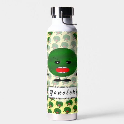 Angry Watermelon by Kenneth Yoncich Water Bottle