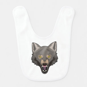 Angry Wolf Baby Bib