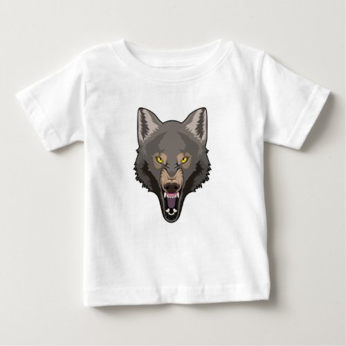 Angry Wolf Baby T_Shirt