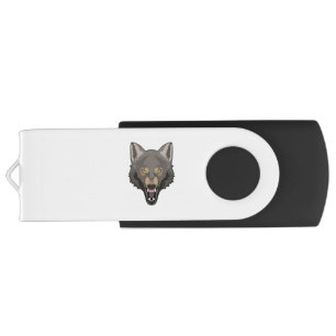 Angry Wolf Flash Drive