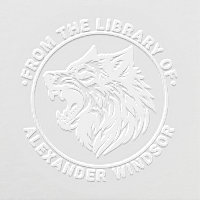 Angry Wolf Head Baring Teeth Library Book Name