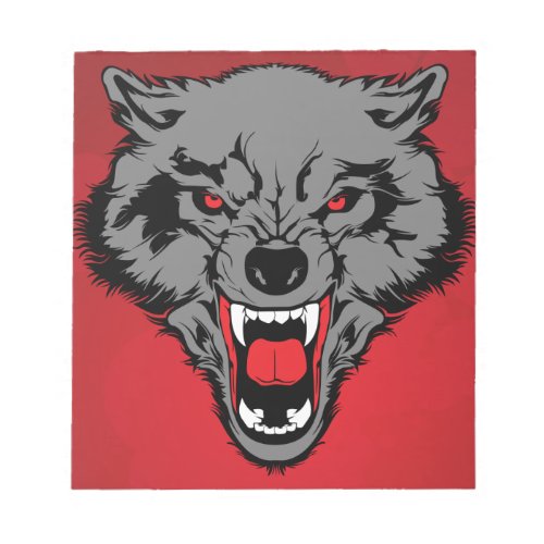 Angry Wolf Notepad