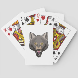 Angry Wolf Poker Cards