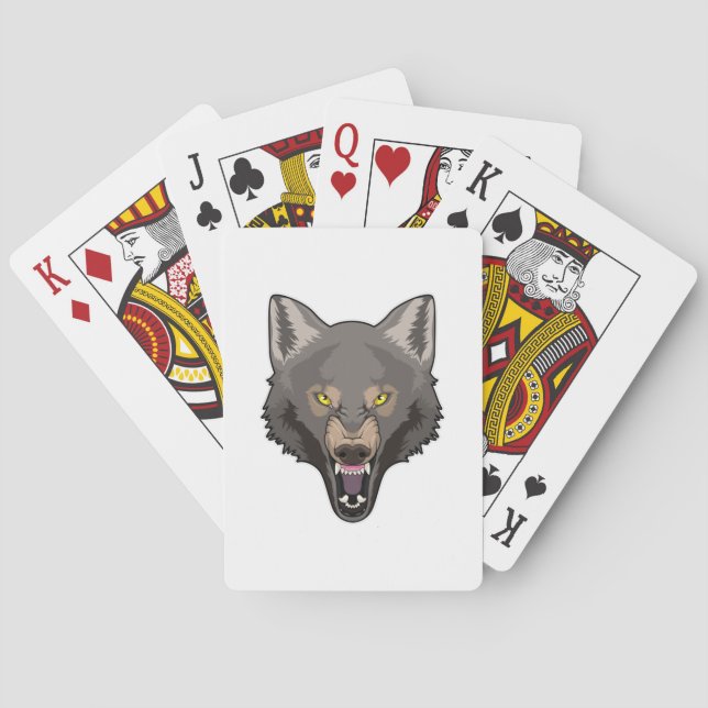 Angry Wolf Poker Cards (Back)