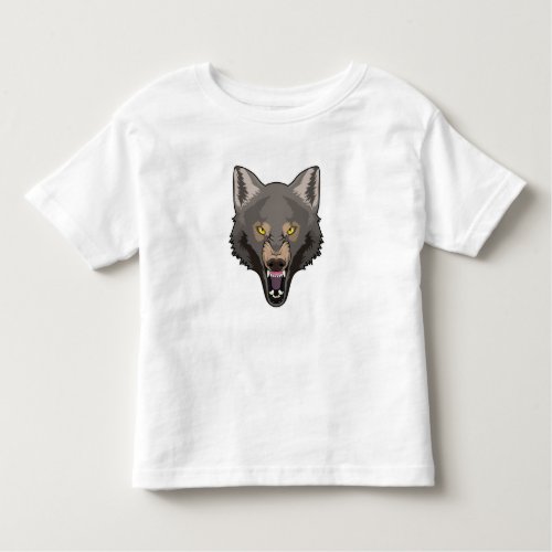 Angry Wolf Toddler T_shirt