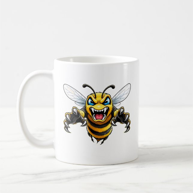Angry Yellowjacket Attack  Coffee Mug (Left)