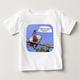 Angry Young Bald Eagle Baby T-Shirt