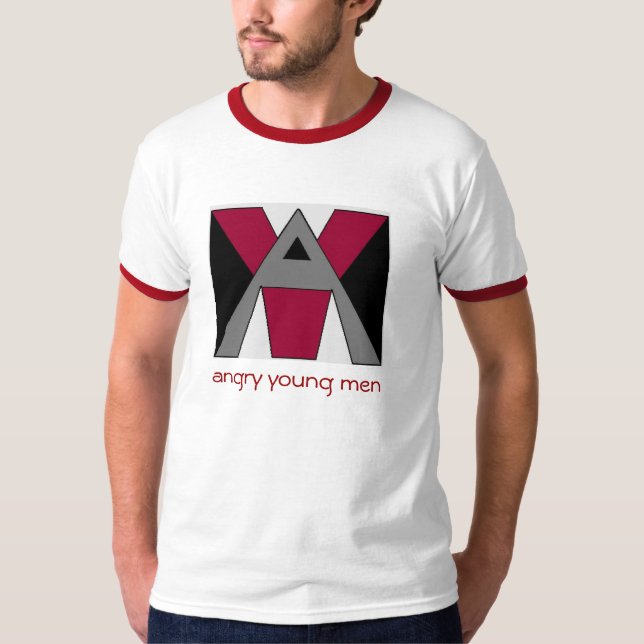 Angry Young Men Ringer T-Shirt (Front)