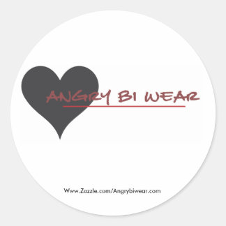 Angrybiwear Classic Round Sticker