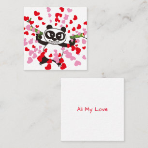 AngryFacePanda Happy Valentine's Day Note Card