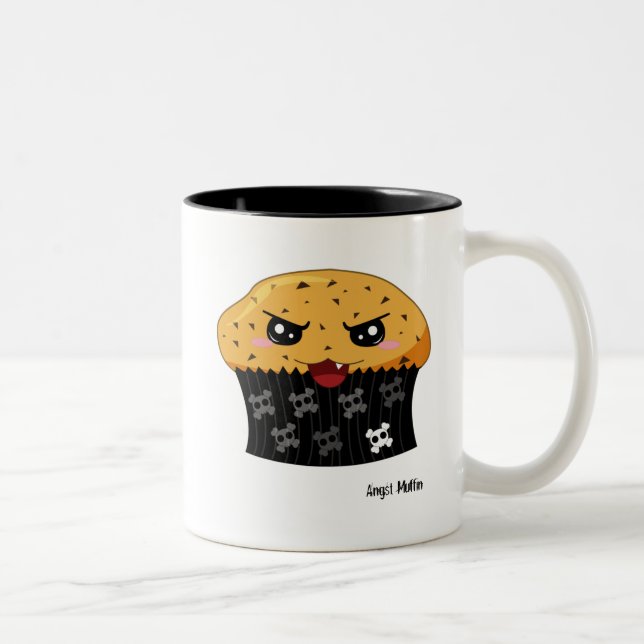 Angst Muffin Two-Tone Coffee Mug (Right)