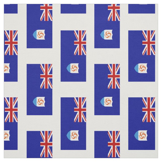 Anguila Flag Fabric (Swatch)