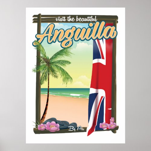 Anguilla British Territory travel poster