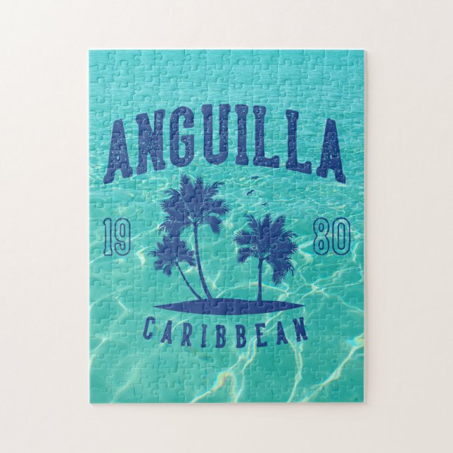 Anguilla Caribbean Palm Tree 1980 Jigsaw Puzzle (Vertical)