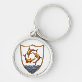 Anguilla coat arms country flag symbol  keychain