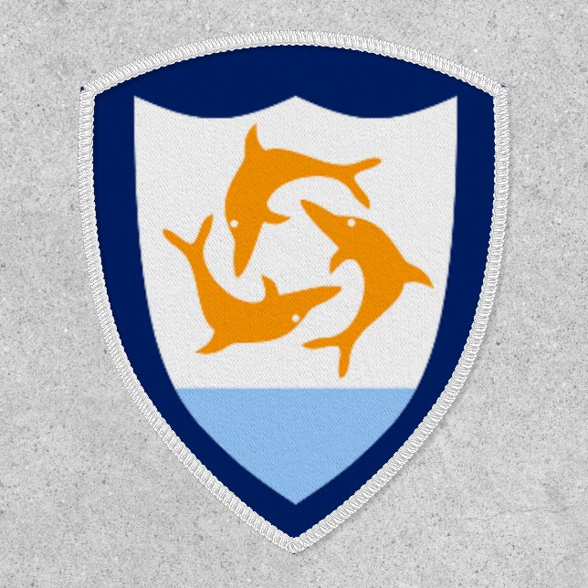 Anguilla coat of arms patch (Front)
