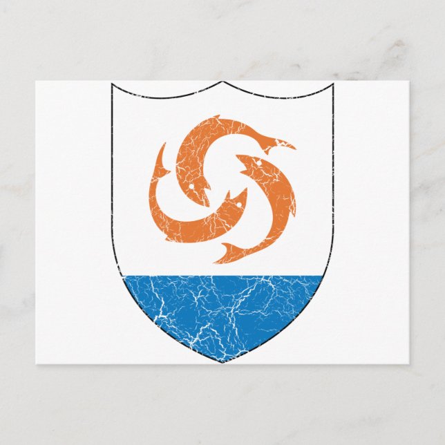 Anguilla Coat Of Arms Postcard (Front)