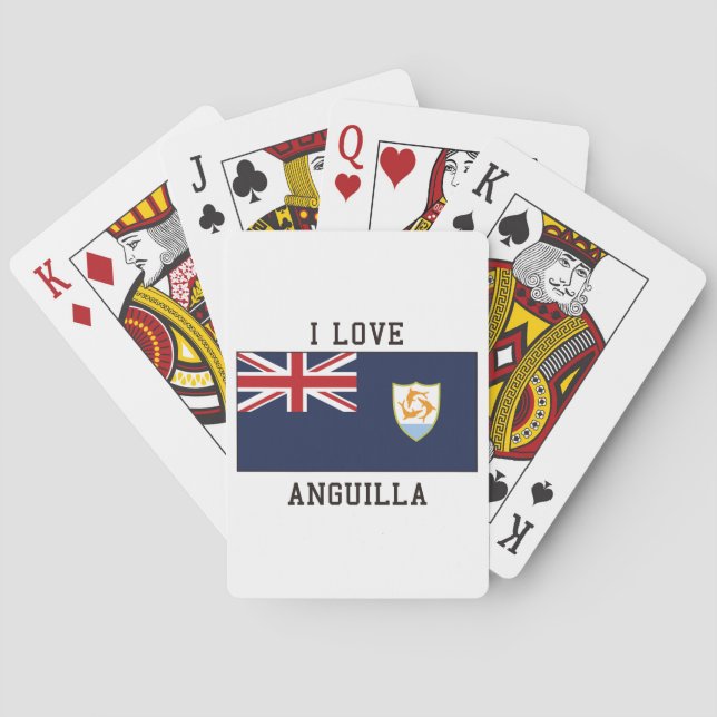 Anguilla Flag Poker Cards (Back)