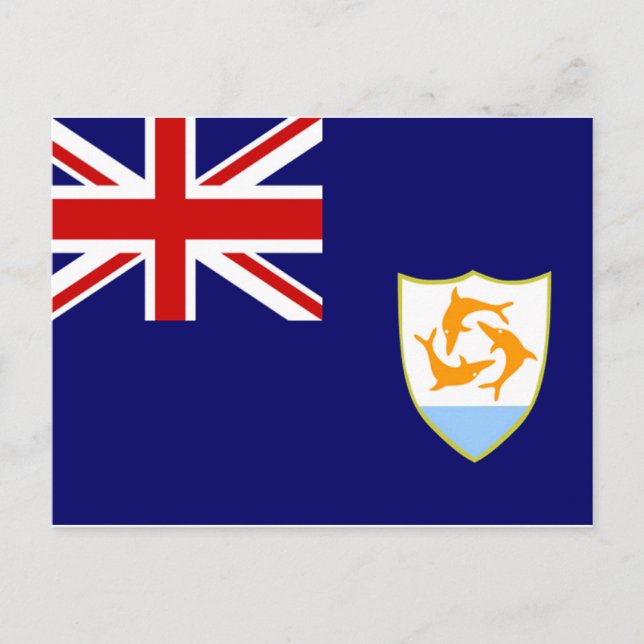 Anguilla Flag Postcard (Front)