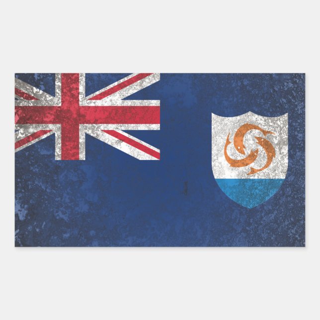 Anguilla Rectangular Sticker (Front)