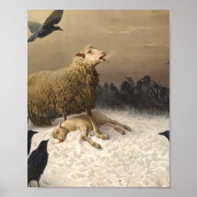 Anguish By August Friedrich Albrecht Schenck 1876 Poster (Front)