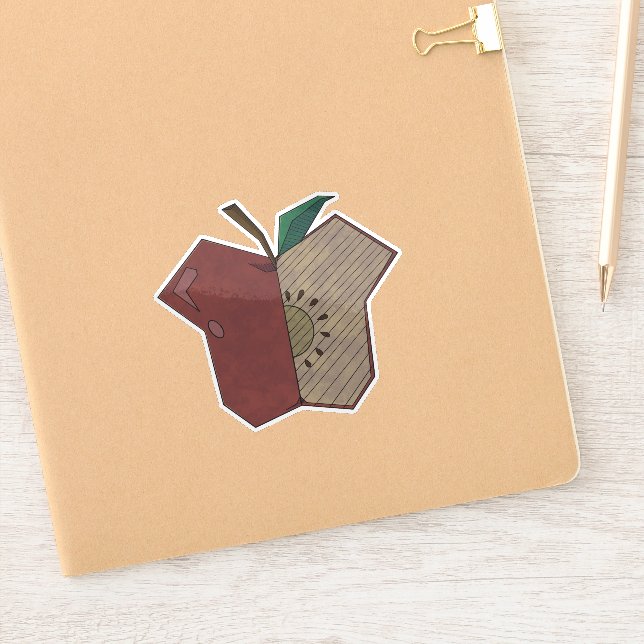 Angular Apple Sticker (Notebook)