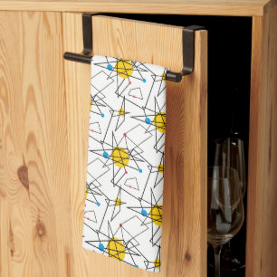 Angular Geometric Retro Pattern Towel