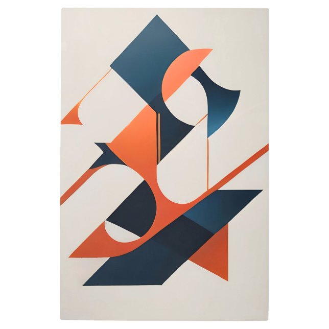 Angular Symphony Metal Print (Front)