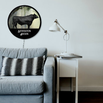 Angus Bull And Sunlight Led Sign by DakotaInspired at Zazzle