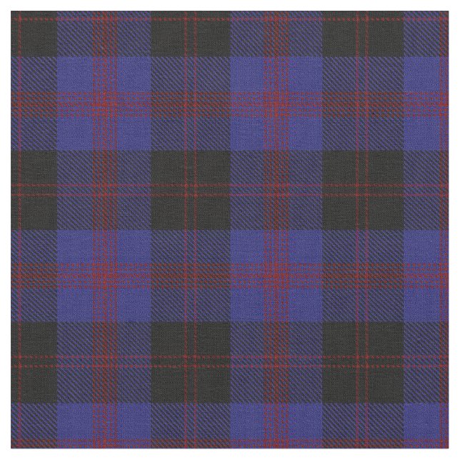 Angus District Tartan Fabric (Close Up)