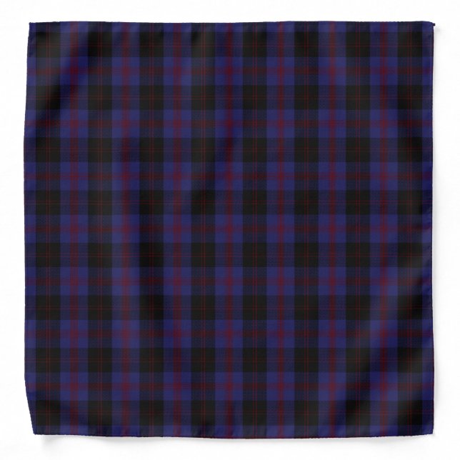 Angus District Tartan Scottish Plaid Bandana (Front)