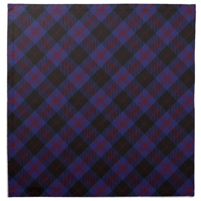 Angus District Tartan Scottish Plaid Cloth Napkin (Front)