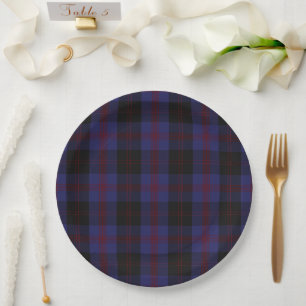 Angus District Tartan Scottish Plaid Paper Plates
