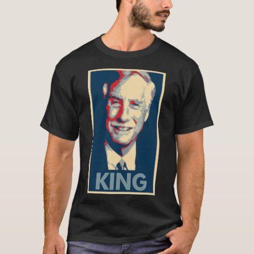 Angus King Poster Political Parody T_Shirt