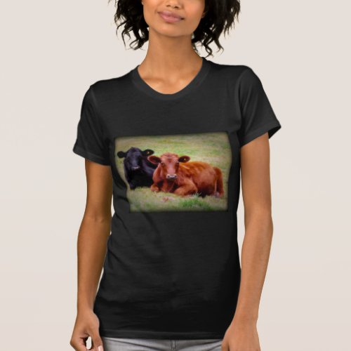 Angus Love _ Pair of Cattle Side by Side T_Shirt