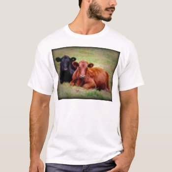 Angus Love - Pair Of Cattle Side By Side T-shirt by CountryCorner at Zazzle
