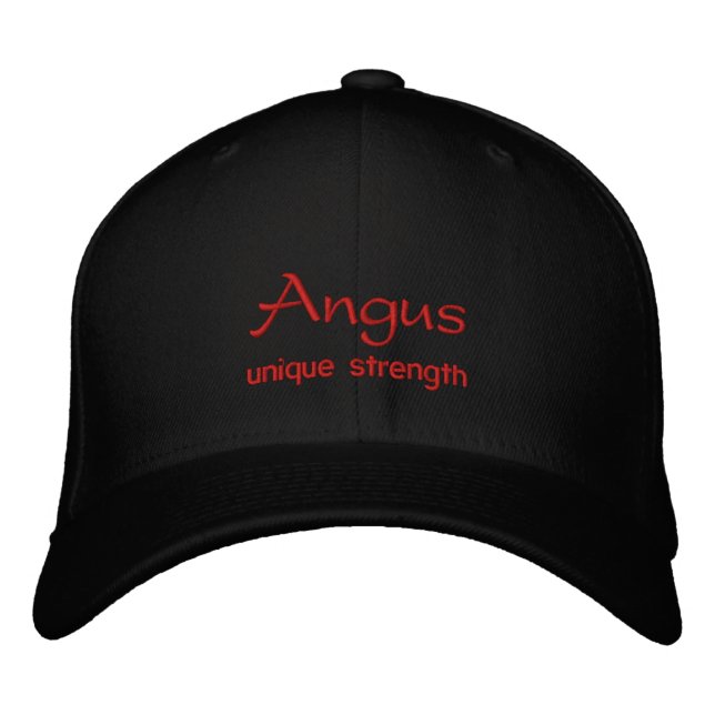 Angus Name Cap / Hat (Front)