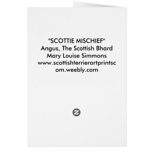 ANGUS, THE SCOTTISH BHARD CARDS (Back)