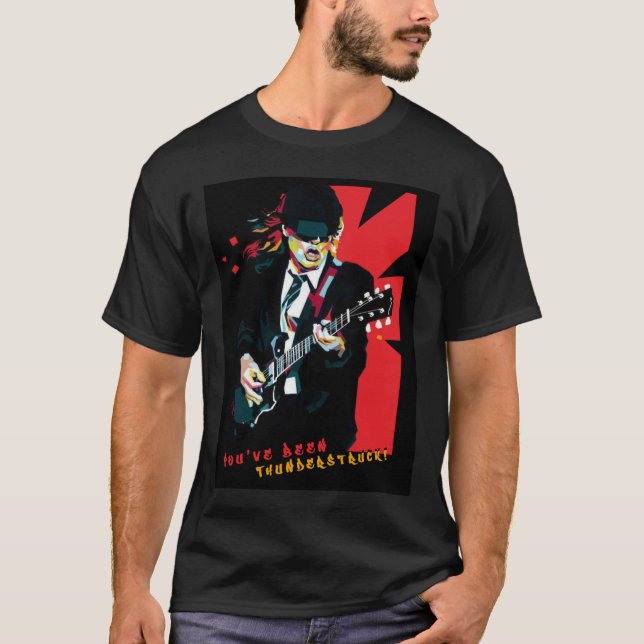 Angus Young ACDC Thunderstruck1399png1399 T-Shirt (Front)