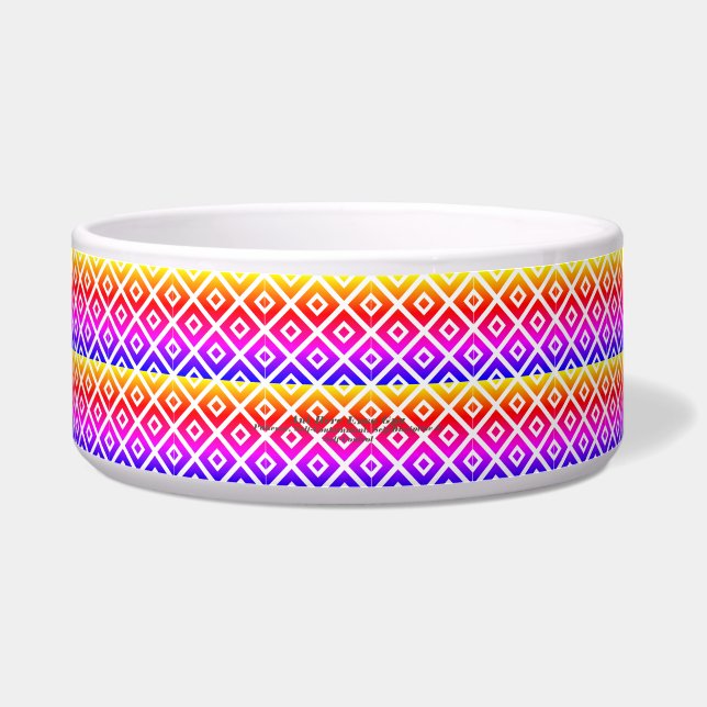 Ani Bere Enso Gya Self Containment Adinkra Symbol  Bowl (Front)